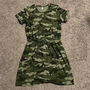 Camo Cotton Dress. Size Large Tall